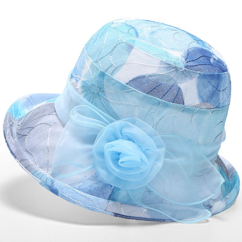 

Thin Breathable Spring and Summer Day The Elderly Hat Female Mother Sun Hat Elderly Grandmother Basin Hat Sun Hat adjustable синій