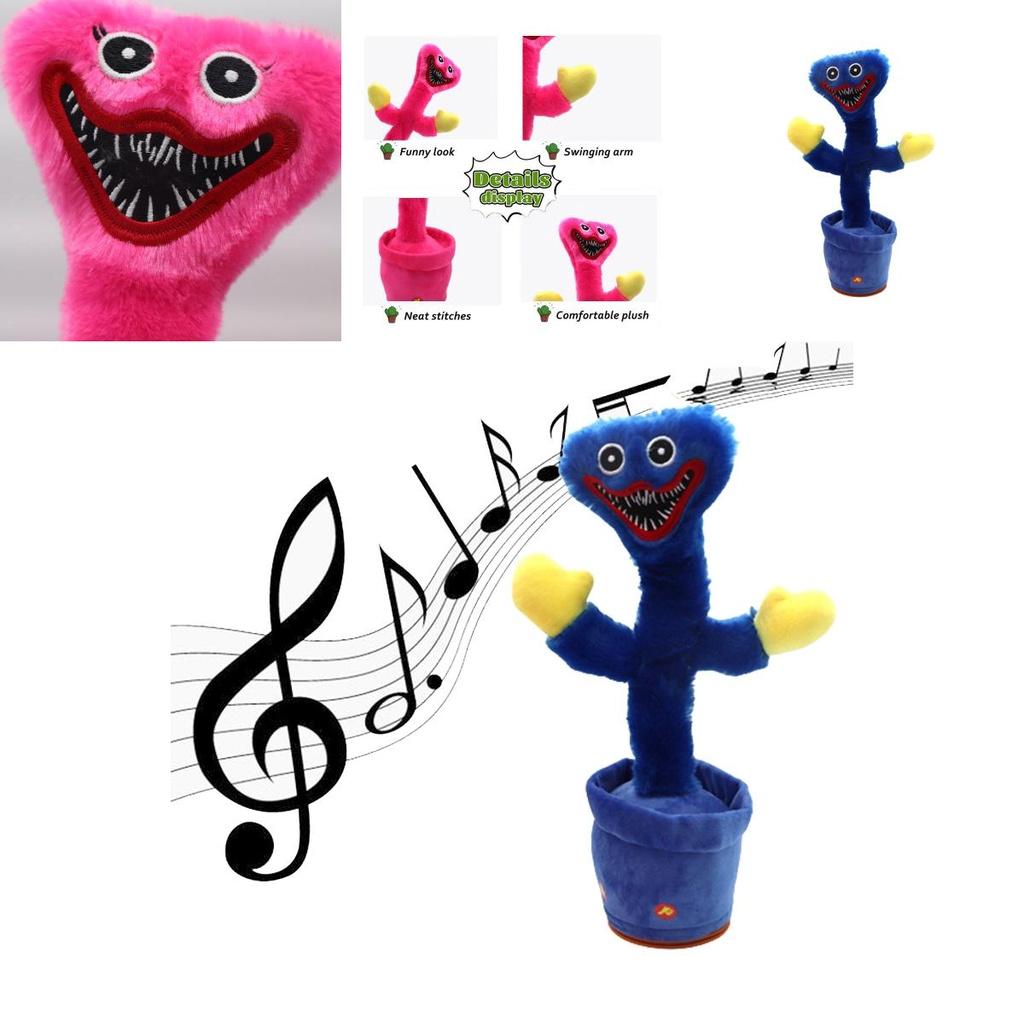 Poppy Playtime Huggy Wuggy Talking Cactus Plush Toy For Kids Interactive And Safe