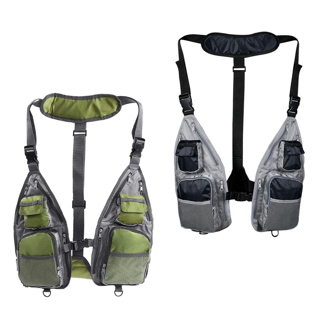 Fischerweste Einfach Atmungsaktiv Netz Mehrere Taschen Weste Sommer Outdoor Angelzubehör
