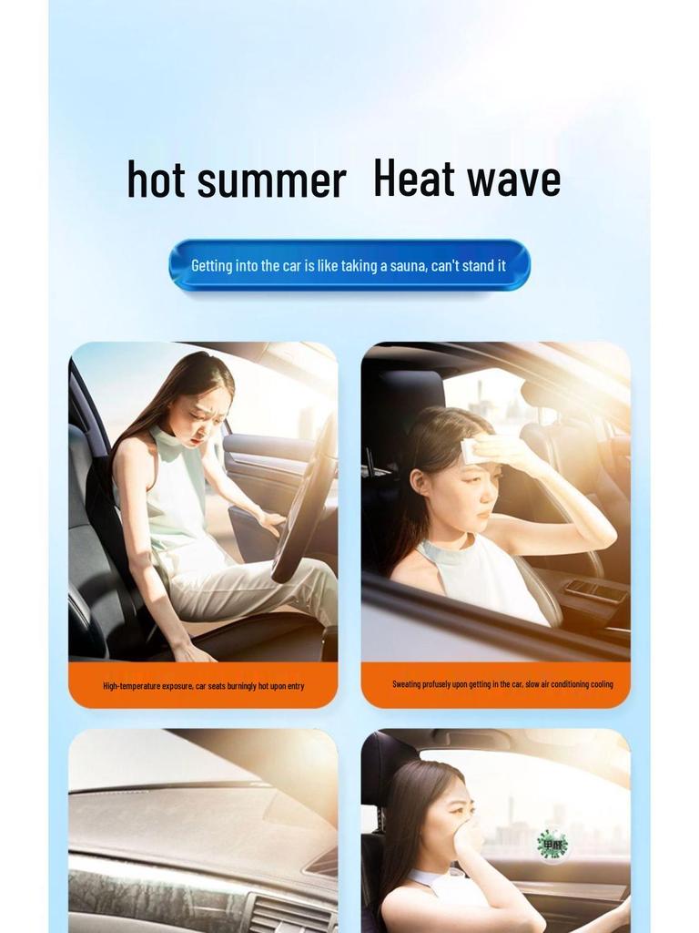 Car Sunshade Visor, Heat Insulation Curtain for Front Windshield Summer Protection.