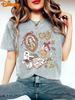 Beauty and The Beast Belle Print TShirt Womens New Fashionable Casual Cotton Short Sleeve Touring Resort Top