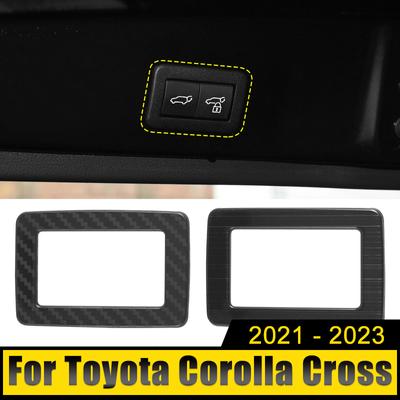 Paslanmaz Çelik Araba Bagaj Anahtarı Paneli Düğme Kapağı Koruma Trim Sticker Toyota Corolla Cross XG10 2024 2024 2024 Hibrit