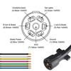 4ft 7Way Trailer Plug Weatherproof Trailer Harness Wiring 7Pin Trailer Connector