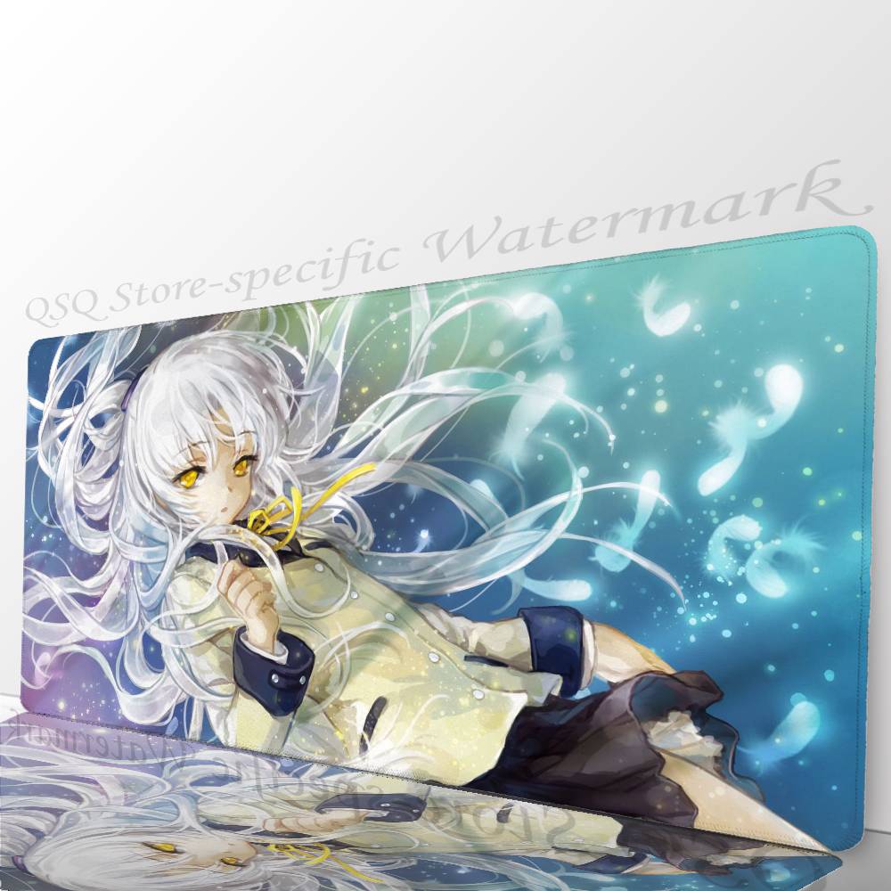 Tachibana Kanade Anime A-Angel Beats Mousepad Mouse Mat Desk Mat With Pad Gaming Accessories Prime Gaming XXL Keyboard Pad Pad