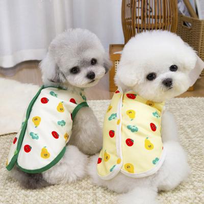 Dog T-shirts for Small Dogs Cute Fruit Print Sleeveless Pet Vest Breathable Button Down Puppy Clothes for Dogs Cats