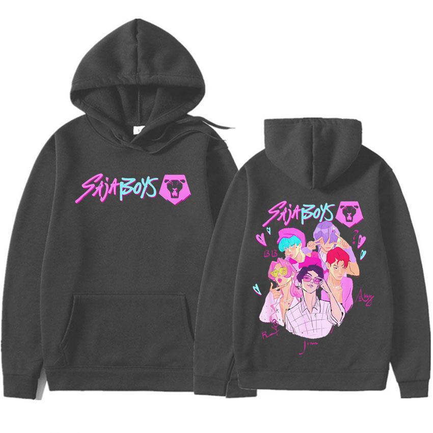 K-Pop Demon Hunters Derpy Tiger Autumn Winter Pop Hoodie Men Humor Korean Oversized Y2k Clothes Aesthetic Tracksuit