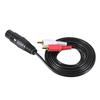 1.5m/ 5ft Stereo Audio Splitter Patch Y Cable Cord 1 XLR Female To 2 RCA Male Plug