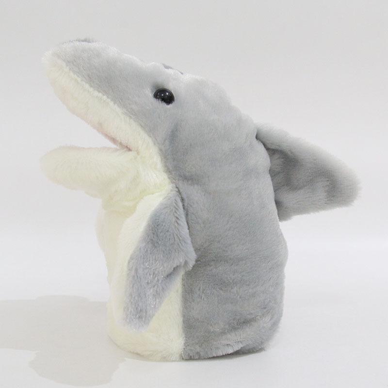 Plush Shark Hand Puppet Doll - Cute, Mouth-Opening Stuffed Animal Birthday Gift