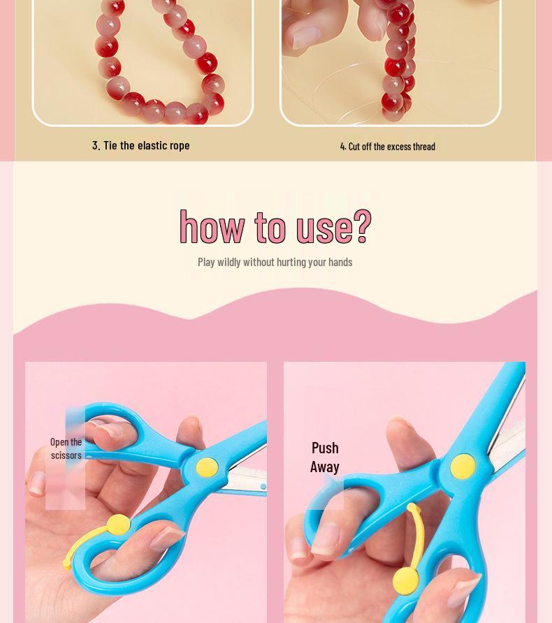 Handmade DIY Beading Kit for Kids: Educational Bracelet & Necklace Craft Set with Glass Beads