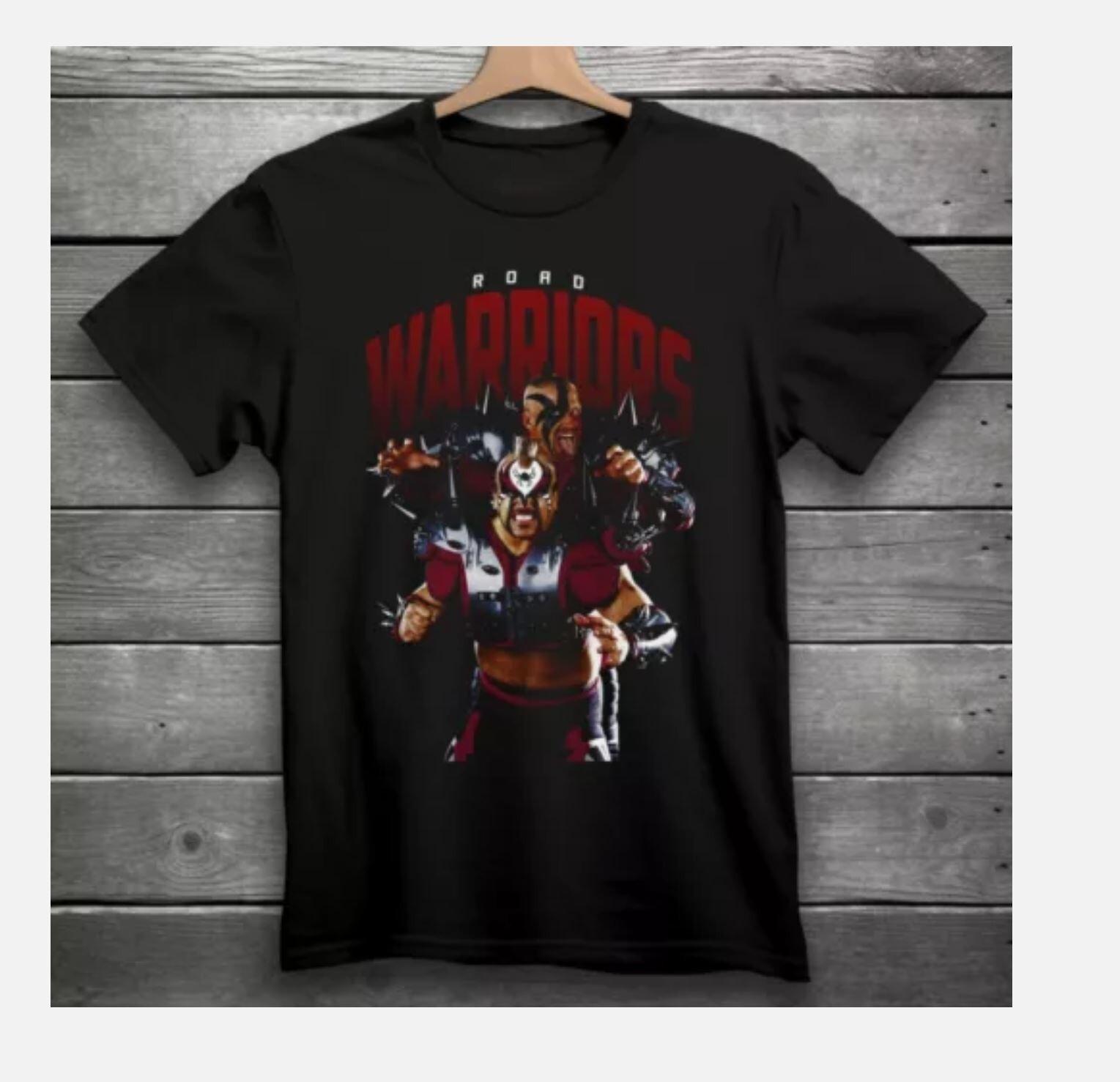 Road Warriors Wrestling T-shirt Black S3XL WWE WWF M