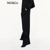 MO&Co. Women's High-Waist Wide-Leg Wool Trousers