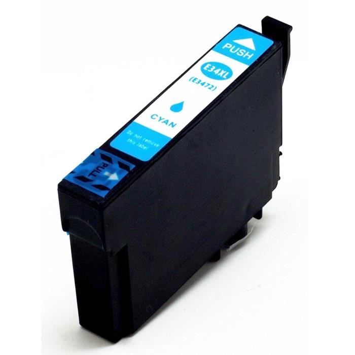 Cartouche 4Pack 1SET Cartouches d'encre compatibles pour Epson 34 XL WorkForce Pro WF-3720DWF WF-3725DWF cartouche d'encre T3471