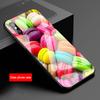 Custodia per telefono in vetro temperato Macaron per iphone 12 11 Pro Max 5 6 7 8 PLUS X XS XR XSMax Guscio 12Pro Copertura Guscio