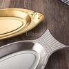 Dish Shaped Steamed Fish Plate Creative Egg Plate Barbecue Plate Tray Plates Korean Style Stainless Steel Plates Dishes Loza