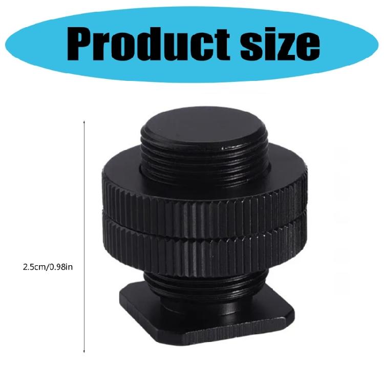 1/4 To 5/8 Female To Male Double Layer Thread Screw Mount Adapter Tripod Plate Screw Mount for Camera Flash Tripod Mic