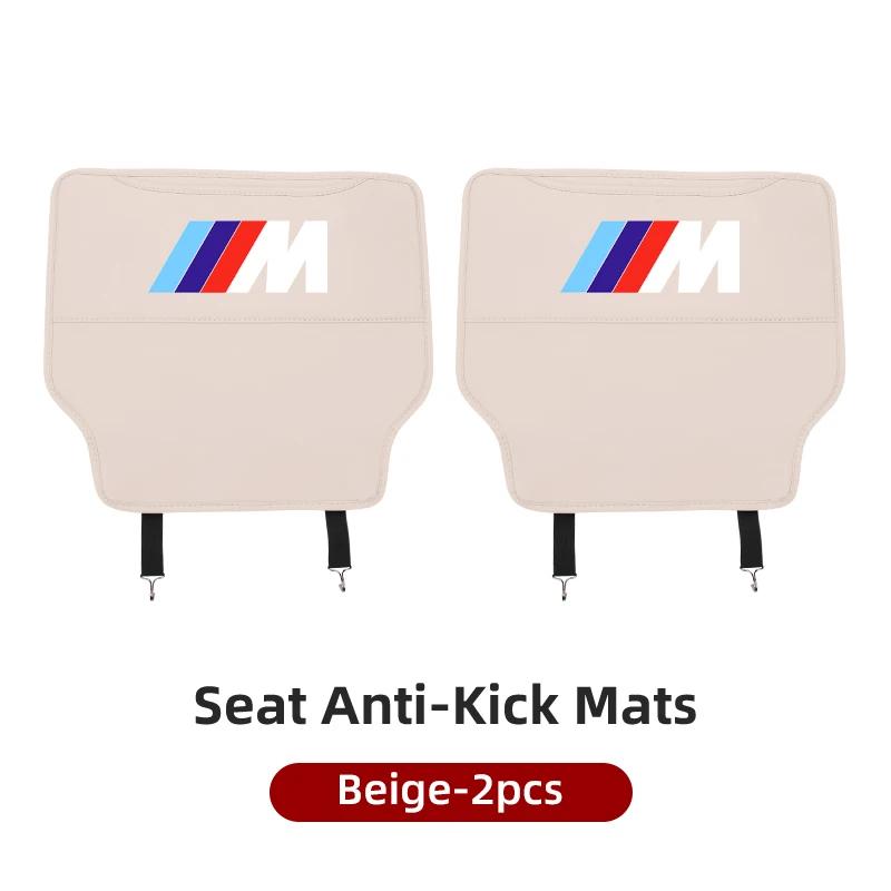 Car Sticker Hot 2025 Car Seat Back Anti Kick Pad Child Anti-Scratch Protective Mat For BMW M Sport M1 M3 M4 M5 M6 E46 E90 E60 F1