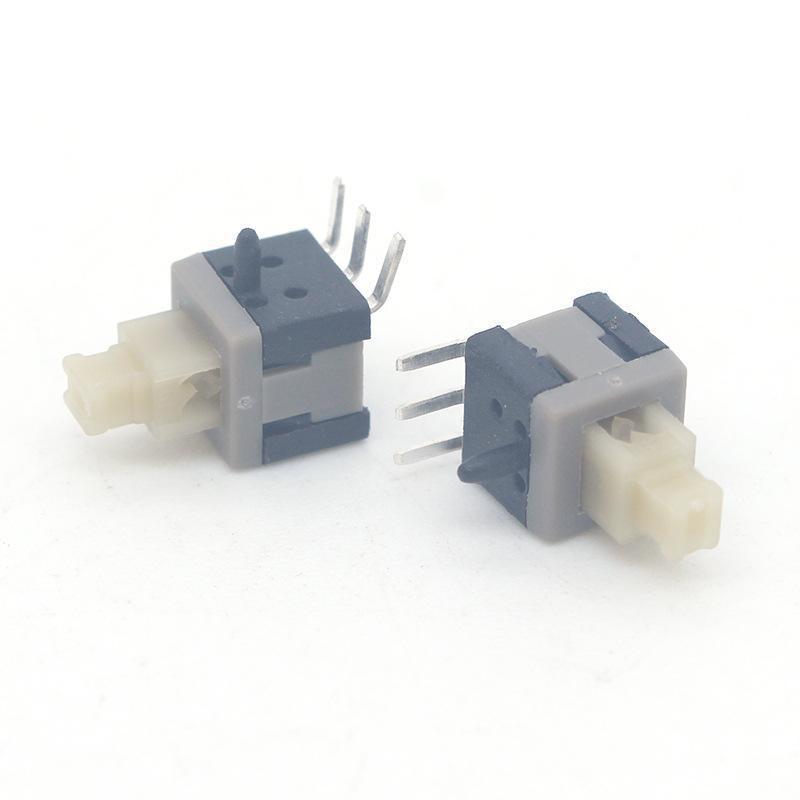 In Stock: 5.8x5.8 and 8.5x8.5 High/Flat Head Self-Locking Button Switch, Non-Locking Option Available