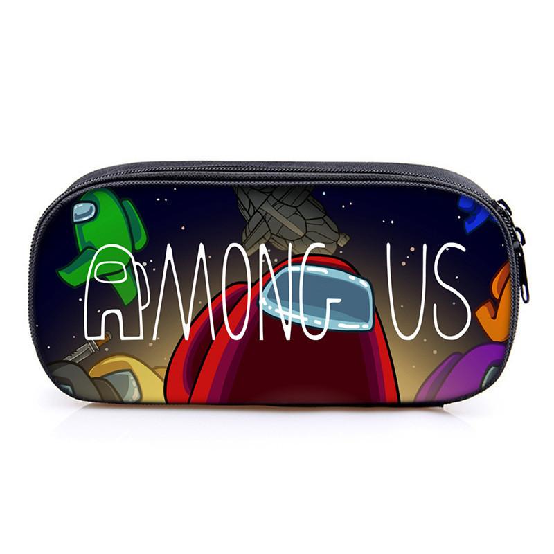 Among Us Game Characters Print Single Layer Stationery Storage Bag For Students