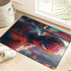 Bath Mat 1pc, Spider for Man City High Action, MARVEL Flannel Rectangular Mat, Bathroom Non-slip Entrance Mat, Fun Door Decora