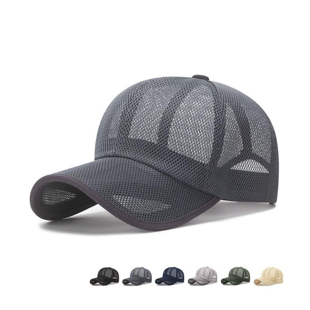 Quick Dry Full Mesh Caps Adjustable Sunscreen Hats Summer Baseball Cap For Man Women Unisex