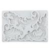 Baroque Silicone Molds Curlicues Scroll Lace Fondant Mold Cake Decorating Tools Cupcake Topper Candy Chocolate Gumpaste Mold