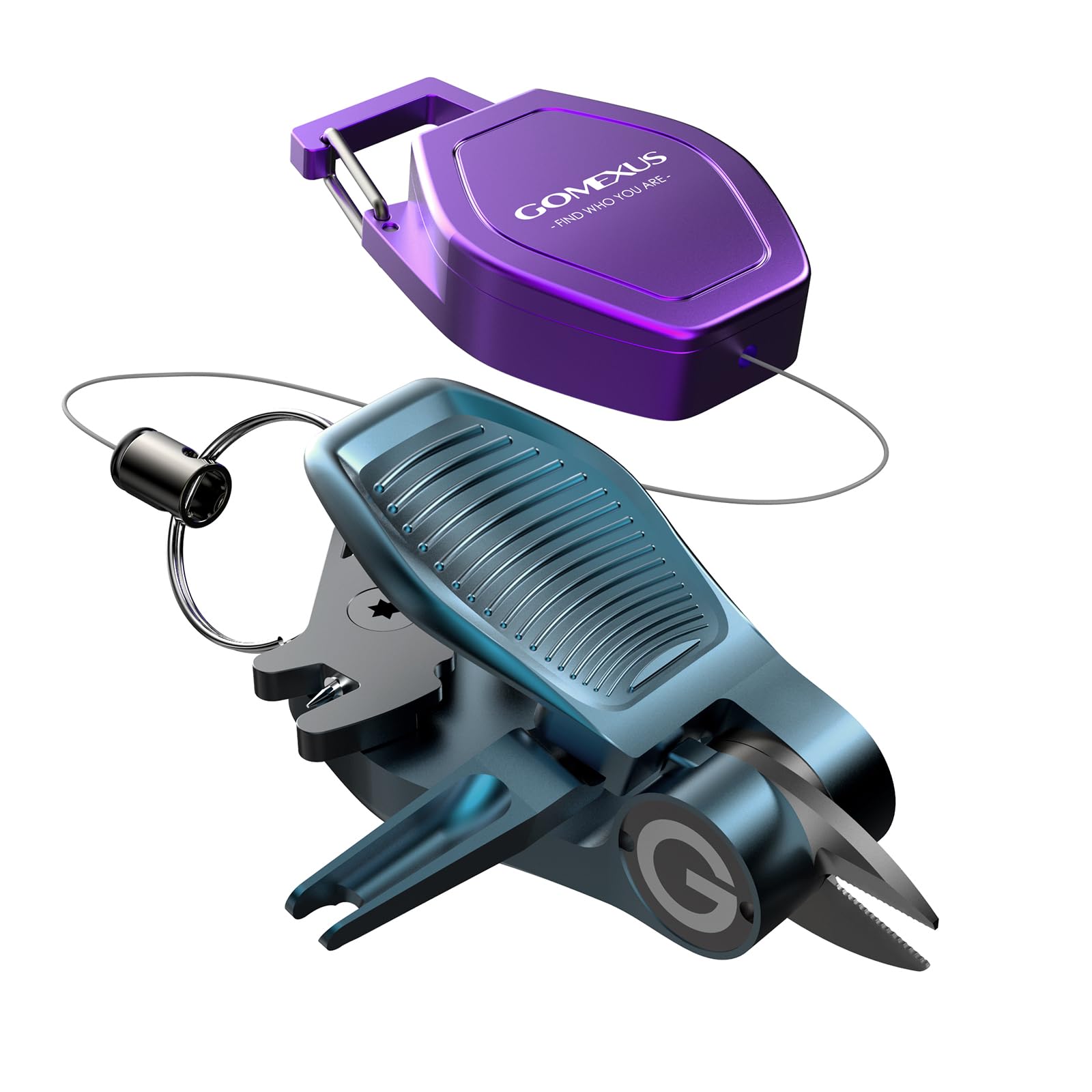 

Gomexus SHARKBITE Рыболовная леска с кусачками для лески, даже для PE-лески, кусачки из нержавеющей стали, зазубренные кусачки для лески, совместимые с lb PE-леской синий