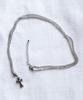 Nakedblood [Handmade]Silverdrop Halo Cross Necklace