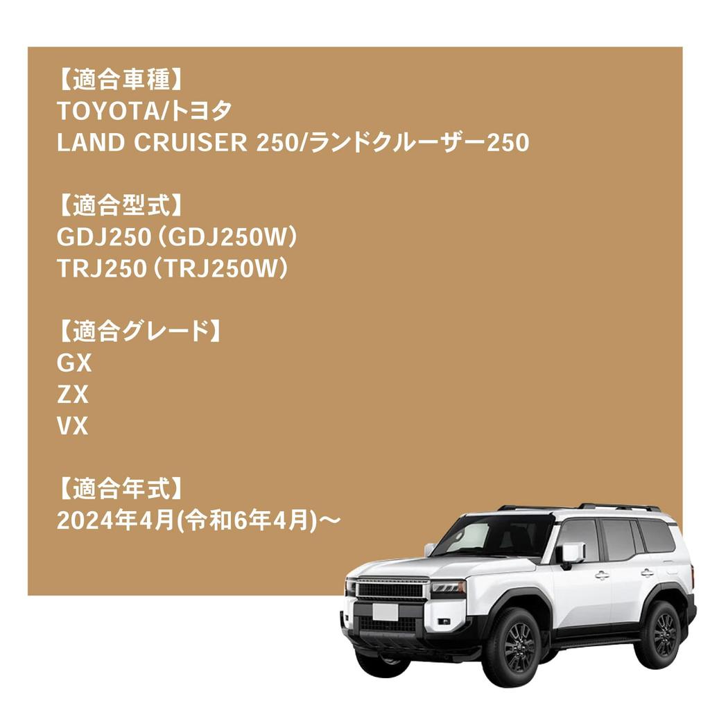 Mechanic Land Cruiser 250 Scuff Side Door for Scratch LAND CRUISER [Automotive Supervised] Plate, Step, Inside, GX, ZX, VX, GDJ250, TRJ250, Interior,