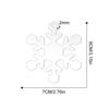 Decorative Snowflake-Patterned Perforated Blank Transparent Acrylic Sheet for Holidays