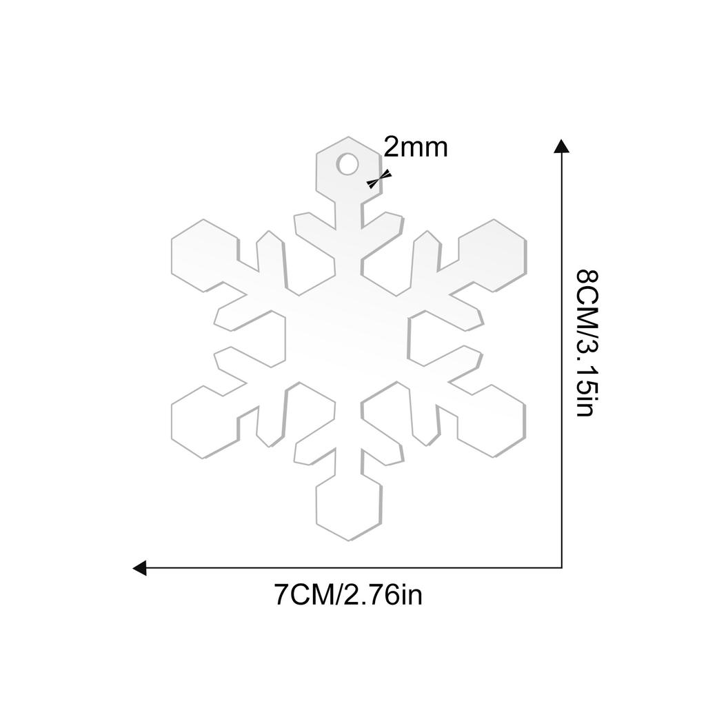 Decorative Snowflake-Patterned Perforated Blank Transparent Acrylic Sheet for Holidays