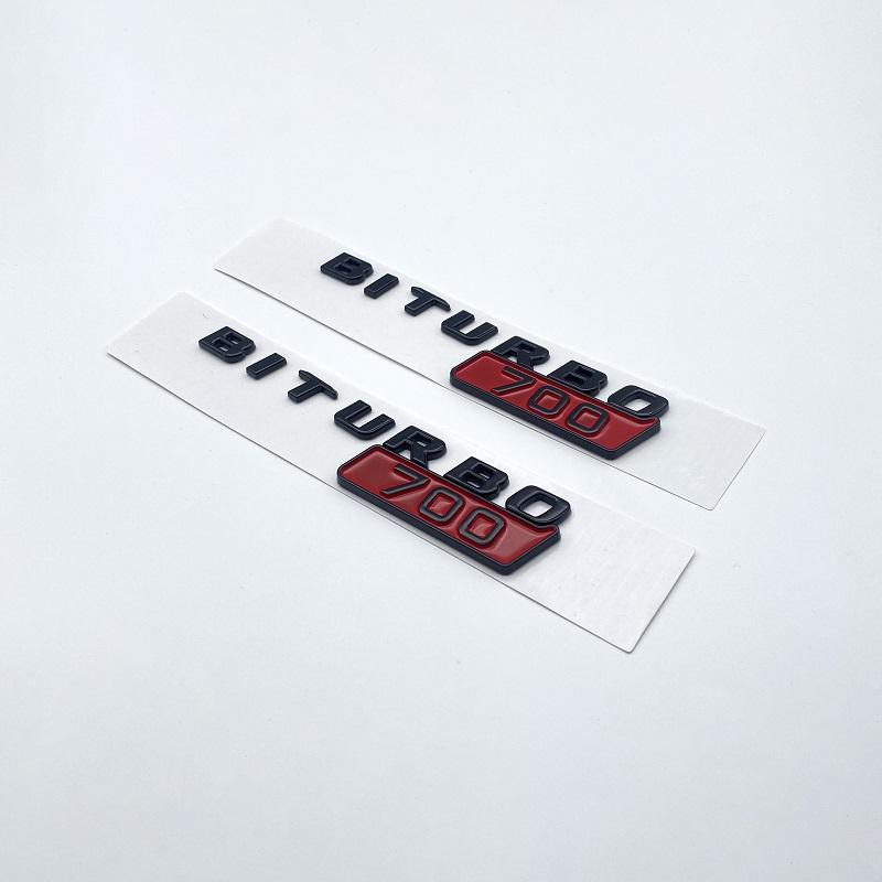 Auto ABS BITURBO 700 800 900 Logo Parafango Laterale Bagagliaio Carrozzeria Emblema Distintivo Adesivi Per Benz Brabus Classe G G700 G800 G900 W463