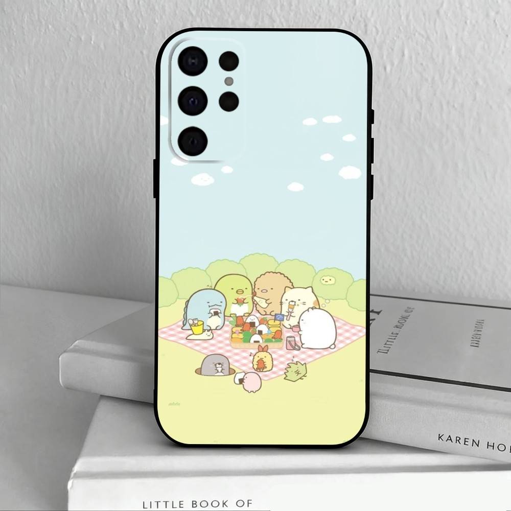 S-Sumikko Anime G-Gurashi-I  Phone Case For Samsung S25,S24,S21,S22,S23,S30,Ultra,S20,Plus,Others Soft Black Cover
