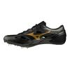 Mizuno Professional Non-Slip Wear-Resistant Breathable Low-Top Running Shoes Unisex Running Shoes Black Gold U1GA202109
