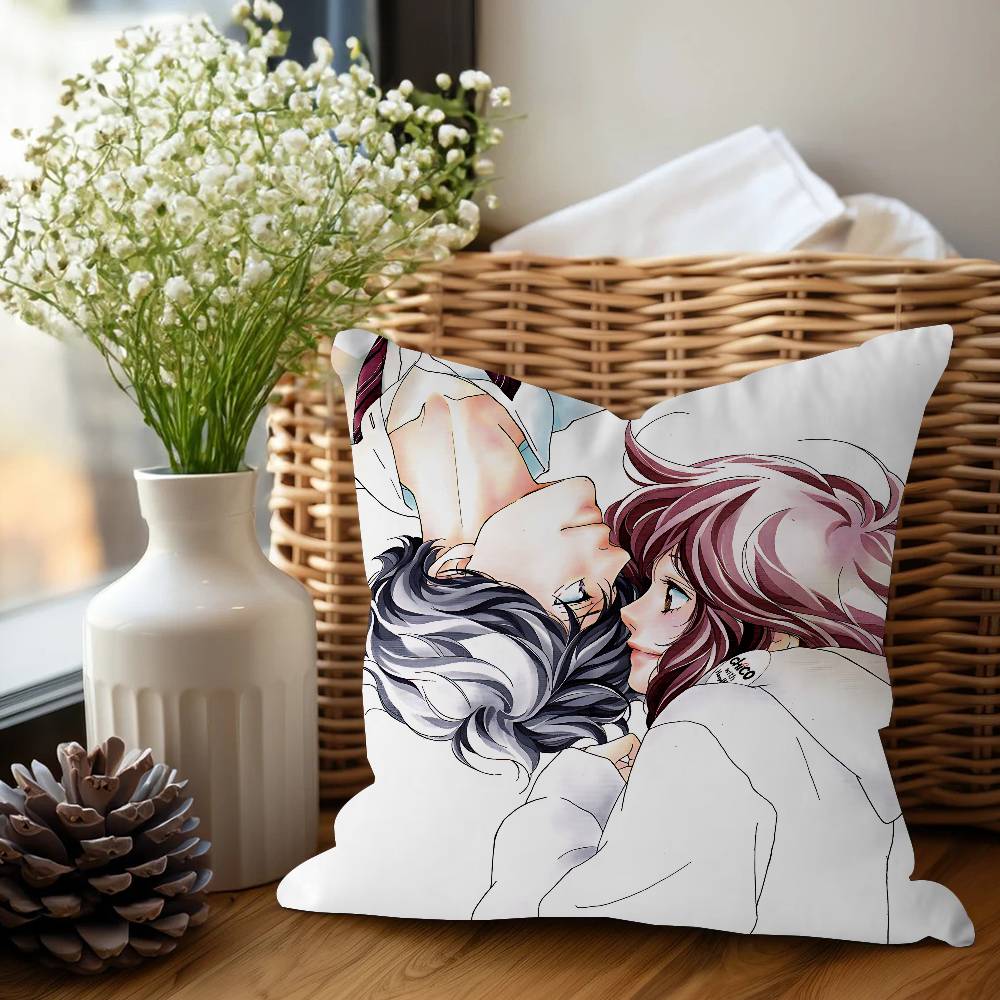 A-Ao H-Haru R-Ride Anime Pillow Cover For Bedroom Room And Living Room Sofa Decorative Cushion Cover