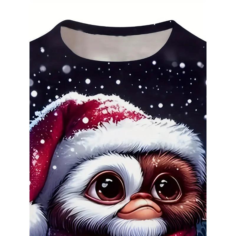 Round Neck 3D Printed Men's T-shirt Casual Summer Super Lightweight Trendy and Versatile Easy To Control Cartoon Pattern T-shirt