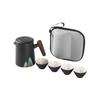 Shangqi Elegant Black Ceramic Portable Travel Tea Set
