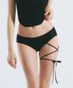 VINAJ Cross Ribbon Low Bikini Panties (Black)