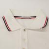 MONCLER White pique polo shirt tops S whiteUsed