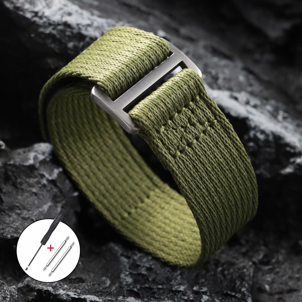Nylon Strap 20mm 22mm for Seiko for Tudor Hook and Loop Fastener Watch Band for Men Military Waterproof Wrist Bracelet for Omega