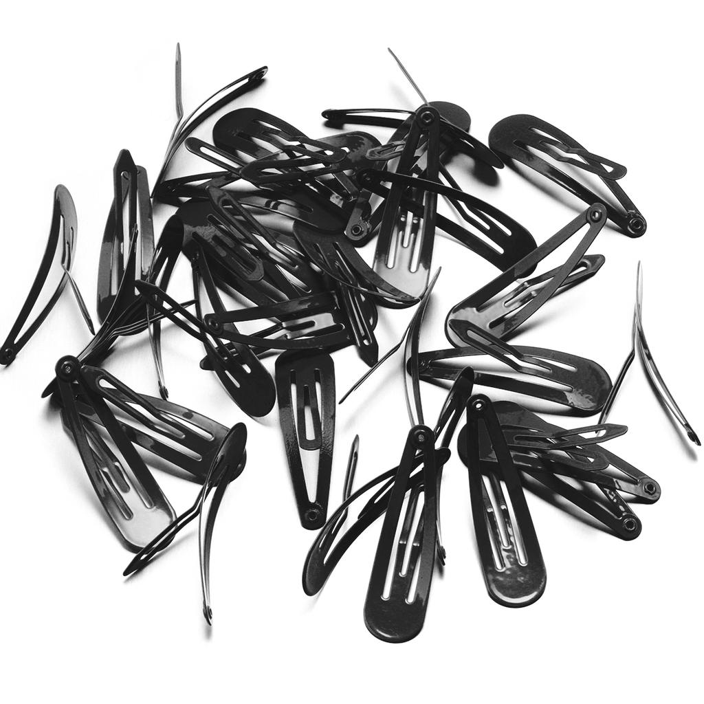 50Pcs Solid Colors BB Hairclips Girls Y2K Cute Small Barrettes Women Simple Metal Snap Clip Headdress Children Hair Accessories