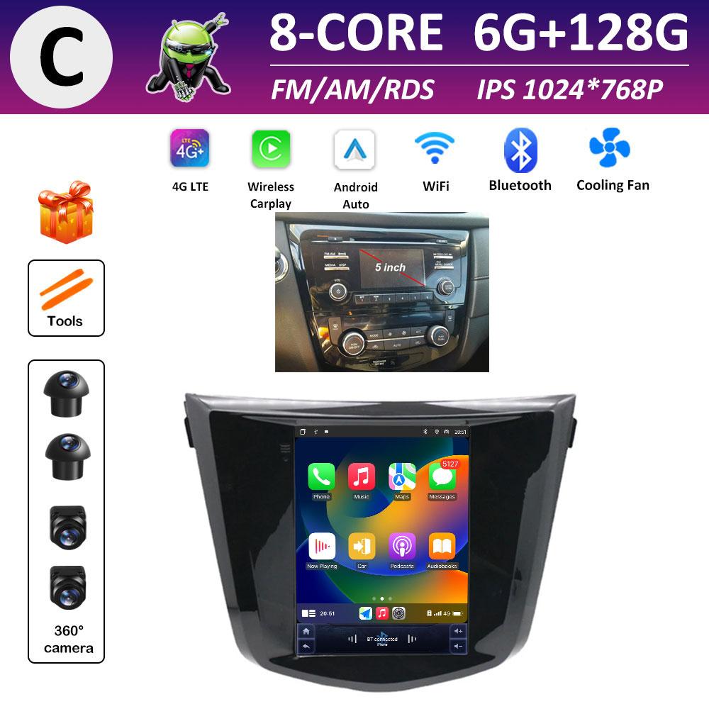Bluetooth for Nissan Qashqai J11Nissan X-Trail 3 T32 2013 2014 2015 2016 2017 Android OS IPS Touch Screen Auto Tools No 2 Din 4G