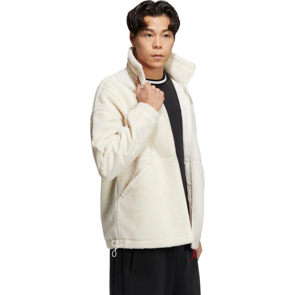 adidas Neo Haftowany Wzór Królika Stójka Kurtka Unisex Kurtki Off-White IQ1579
