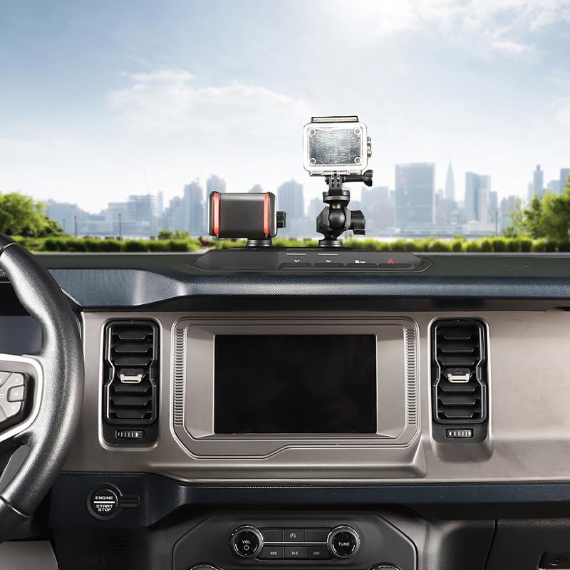 Car Center Console Slide Rail Expansion Phone Holder Bracket GPS Bracket  Fit For Ford Bronco 2021 Up Car Interior Accessories