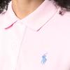 Polo Ralph Lauren Polo Pony Solid Logo Embroidered Short Sleeve A-Line Midi Dress Women dresses Pink 211799490012P-012