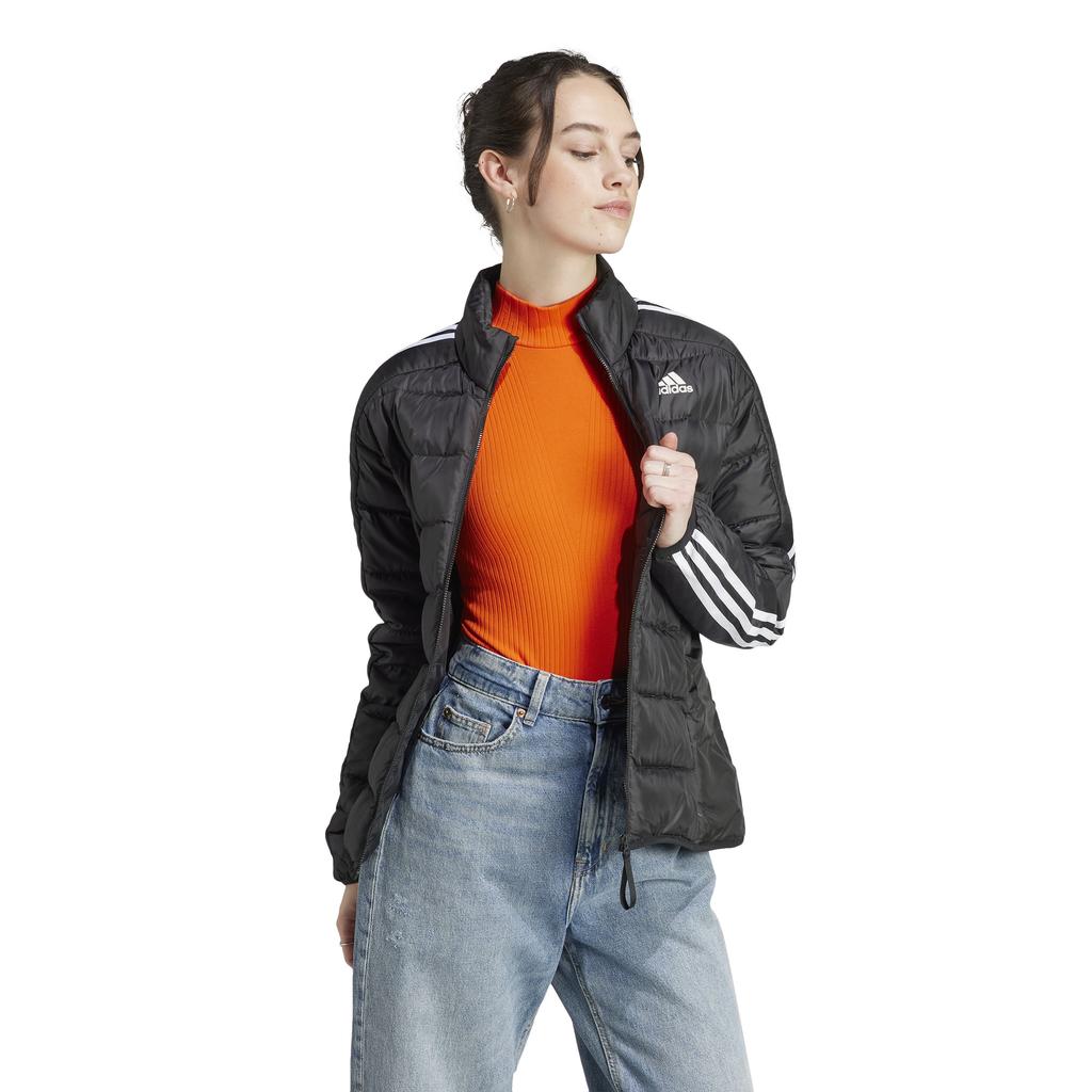 Women's jacket adidas ESSENTIALS 3-STRIPES LIGHT DOWN black HZ5726 r S