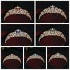 Trendy Vintage Baroque Crown Golden Shiny Queen Tiara Crown Hair Ornaments Alloy Ancient Greece Tiara Party