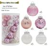 42pcs Electroplated Shiny Christmas Tree Baubles - Creative Hanging Ornaments for Festive Decoration