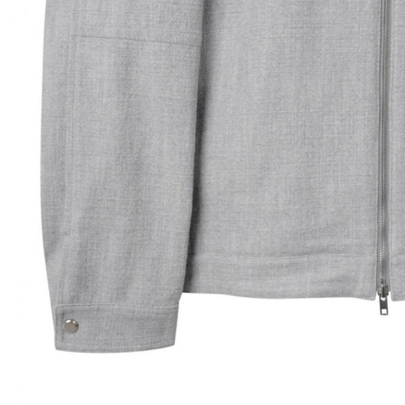 Customellow Gray Tweed Jacket Cwjas25102gyl