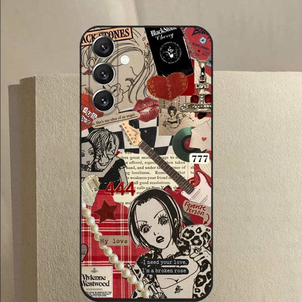 Tecknad Anime Oosaki Nana Fodral För Samsung Galaxy A13,A21s,A22,A31,A32,A52,A53,A71,A80,A91 Mjukt Svart Fodral