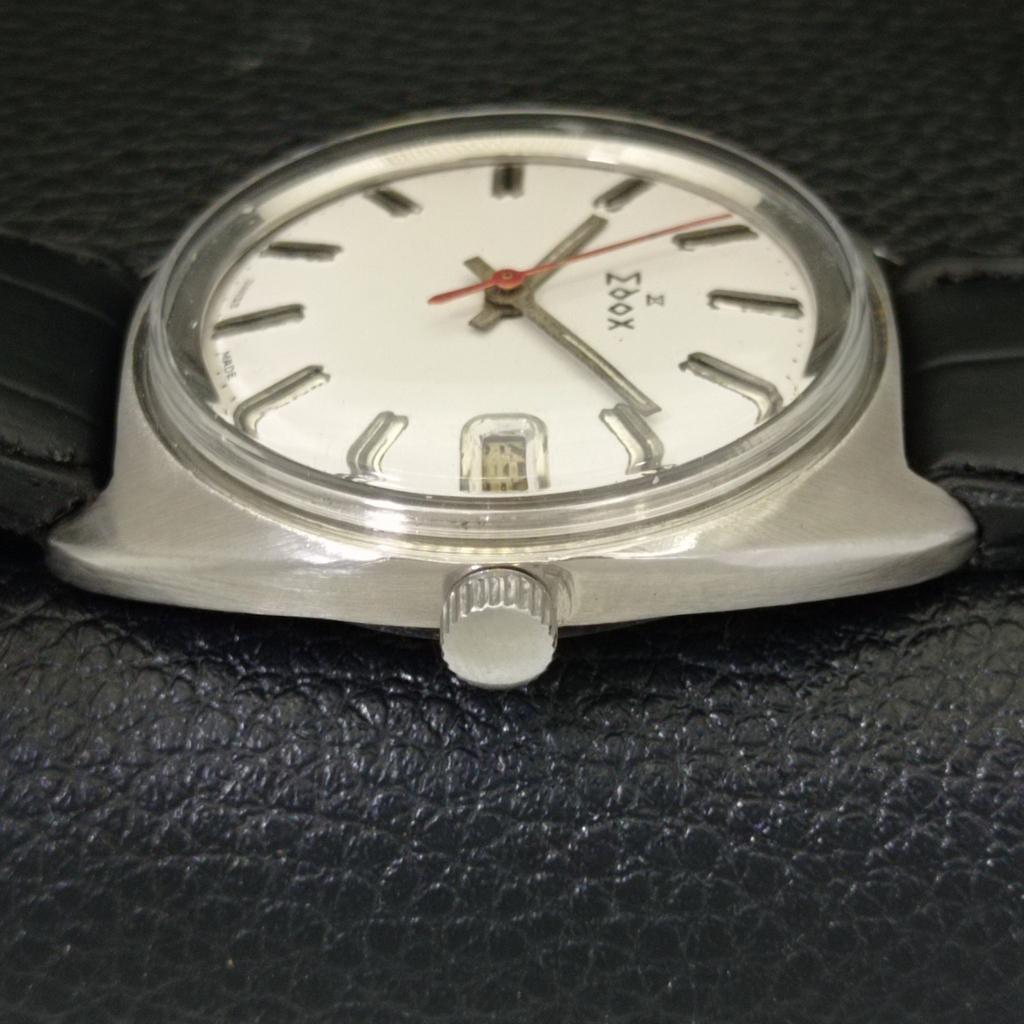 USED EDOX AUTOMATIC SWISS MENS DATE WHITE COLOR DIAL WATCH A432199-2